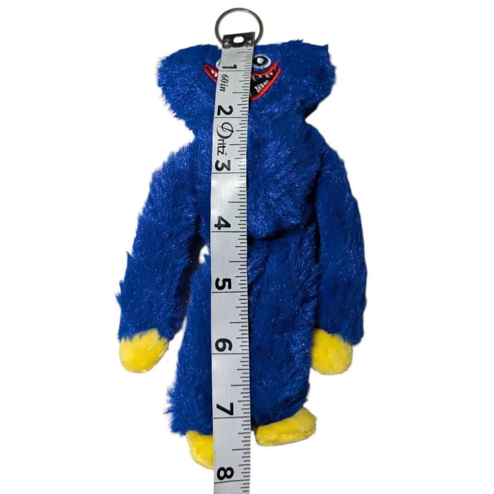 Huggy Wuggy - Blue Fuzzy - Keychain Brand New Kids Toys Collector About 8 Inch